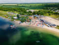 The All on Sea water sports centre is beautifully located in Schladitz Bay. Photo: Stephan Flad