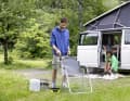 The nozzle has 4 spray modes and is suitable for camping accessories