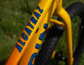 The frame is made from the same tubes, only the geo has been adapted to the smaller 24-inch wheels.