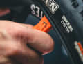 The orange Maxxis tyre lever is always at the start. It can also be used to remove stickers or clean derailleur pulleys