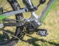 The centre of gravity and bottom bracket are low on the Alutech. This makes for good handling, but also for the odd crank touchdown.  