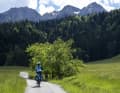 From the path to Walchsee, the Zahme Kaiser looks rather wild.