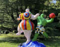 Sculptures by the artist Niki de Saint Phalle in the park of the Fondation Gianadda