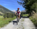 The Alpine Rhone Cycle Route mostly runs off the main roads, but not always without climbs, as here in Goms.