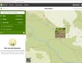 Ein Klick auf die grünen Punkte öffnet Vor-Ort-Bilder von Wegen und Trails.