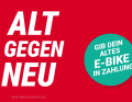 Bei der Aktion können ab sofort gebrauchte E-Bikes in allen Filialen von Fahrrad XXL direkt vor Ort in Zahlung gegeben werden.