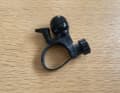 The small bicycle bell fits handlebars with a circumference of up to 38 mm.