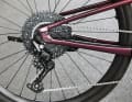 The Deore derailleur features twelve gears on a Sunrace cassette.