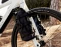 Instead, the top model comes with a rigid carbon fork, but with mounting points for bags.