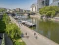 Party mile: Lots of beach bars and trendy pubs invite you to linger on the Danube Canal.