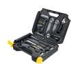 The Topeak tools are safely and clearly organised in the robust case. A magnetic pocket offers space for additional tools.