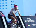 Pia Kummer is one of the professional riders for the German national e-cycling team.