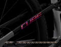 The filigree seat stay proved to be less rigid on our first test bike.