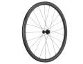 A combination of straight-pull and J-bend lacing reduces the number of spokes, optimises the wheel aerodynamically and at the same time ensures good lateral stiffness and handling.