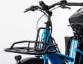 Additional load capacity is achieved by fitting a front luggage rack with a load capacity of 20 kg