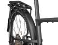 In the EQ version, the bike is supplied with a pannier rack, among other things. Maximum load: 25 kilos.