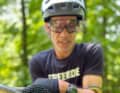 Almost run over in the Vienna Woods: a beautiful Aesculapian snake with snake-loving author Dimitri Lehner.