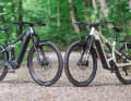 Left: Centurion's SUV bike Numinis R2700i EQ. Right: Focus' classic E-MTB Thron², which we have upgraded a little for everyday use.
