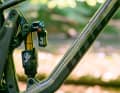 The Fox Float X2 Factory shock on the Ghost Riot CF AM