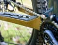 The chainstay protector is large and robust.