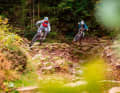 Stone fields, rock steps, bumps from all sides and at full throttle - we feel most comfortable on the big bikes - they give you that motocross feeling.