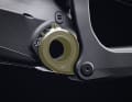 In order to be able to read the SAG value despite the integrated damper, a display with a magnet was glued on.