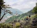 From Arnsberg Castle over to the Michelsberg, which provides an overview of the rest of the trail circuit.