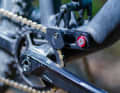 Practical: A chain guide is also fitted to the swingarm.