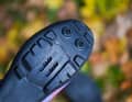 The X5 sole offers a good compromise between durability and grip. It is also nice and stiff. If you occasionally have to march through soggy, slippery terrain, you can screw in two studs for better grip.