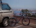 The DV9 is supplied with a 120 millimetre fork. However, the bike supports forks from 100-140 millimetres.
