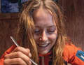 After almost 1500 metres in altitude - and a damn steep final ascent to the overnight hut - dinner tastes twice as delicious.