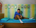 Dennis' room is now a small hall of fame. 