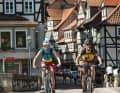 Start of the second stage. It is said that Hannoversch Münden is one of the seven most beautifully situated towns in the world.