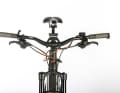 All the cables come together at the Haibike's control centre. Connections for the remote seat post, two gear levers, display, remote drive and two brakes create a somewhat confused look.