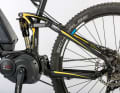 Gepida Asgard: The rear suspension of the supported single pivot works sensitively and well as long as the rider stays in the saddle. When pedalling out of the saddle, the system suddenly becomes uncomfortable. The main pivot point is well above the chain line.