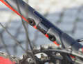 Thanks to the opening on the seat stay, the Sengo can also be fitted with a belt drive. The frame is also prepared for the use of Rohloff hubs.