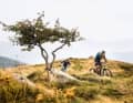 Pauline Dieffenthaler (in the foreground) and Jérôme Clementz set off on a discovery tour through their home region. They lead us through the Alsatian Vosges in three one-day stages.