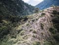A branch-off from the main trail leads us to this rocky trail experience.