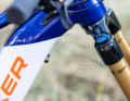 Die speziell für E-Bikes angepasste Fox 36 Factory verwaltet wie gehabt 160 Millimeter Federweg.