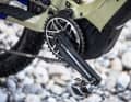 Typisch Haibike: Die hauseigenen Anbauteile geben den Bikes eine eigenständige Optik. Neben Kurbel und Kettenblatt gehören auch Lenker sowie Vorbau zur Komponentenlinie von Haibike.