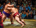 The big bikes among the wrestlers: sumo athletes in action. Another advantage here: a low centre of gravity and high stability. The aim is to force the opponent off the mat. There are also women's sumos - certainly nice to watch. For those flirting with a career here: Monthly salary: 20,000 euros.