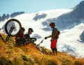 "Who knew? Tippie, the critter on the bike, rode the first flat tyre. One of many and the reason we ended up in the dark. Thanks Tippie!" says Wade.