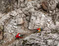 Soldiers' boots trampled this super trail into the earth of the Cinque Torre. A sea of rock.