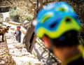 Freerider meets freerider: some of the Croatian trails are so rocky that you wish you had hooves rather than rubber tyres.
