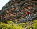 Rafa veranstaltet seine ganz private Ein-Mann-Rampage auf dem Trail Salto de Roldàn-Huesca. Yeah, Rafa!