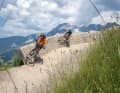 Steilkurve mit Aussicht: Die Abfahrt Flying Gangster windet sich ab der Mittelstation ins Tal und war bisher die meistbefahrenste Strecke in Leogang.