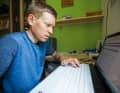 A mania for numbers: Pernsteiner checks his performance data every day to optimise his training.