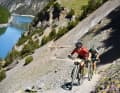 Hermann Pernsteiner in his element: Steep ramps, like here at the BIKE-Transalp, are made for the Austrian mountain flea.