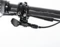 The customer has the choice between a standard lever and the more ergonomic thumb lever (20 Euro surcharge).
