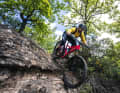 Smooth running. As long as the terrain doesn't turn into a rock garden from the Downhill World Cup, the Occam is safe and steady on the trail.